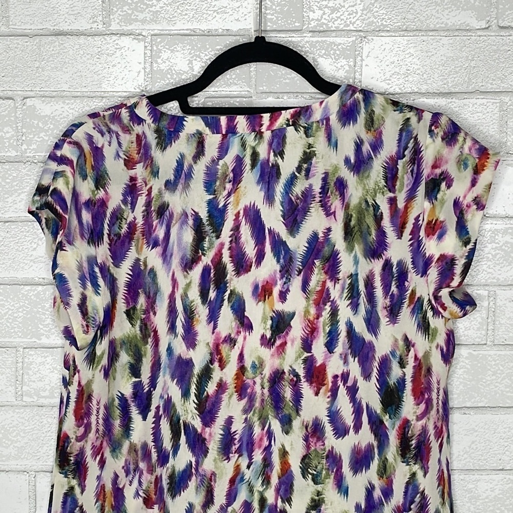 CAbi Plume Feather Print Blouse - Picture 8 of 12